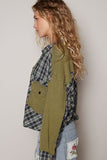 POL Plaid Button Down Shirt with Chest Pockets - Trendsi