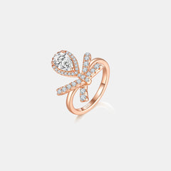 1 Carat Moissanite Zircon 925 Sterling Silver Ring - Trendsi