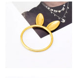 18K Gold-Plated Bunny Ear Ring - Trendsi - Flyclothing LLC