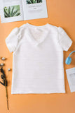 V-Neck Petal Sleeve Blouse - Trendsi - Flyclothing LLC