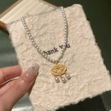 18K Gold-Plated Lotus Pendant Necklace - Trendsi - Flyclothing LLC
