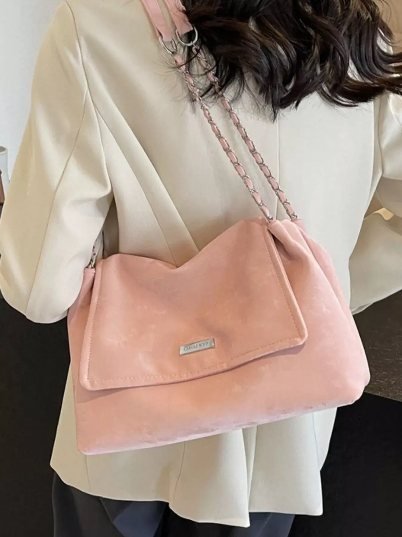 Chain Strap Shoulder Bag - Trendsi - Flyclothing LLC