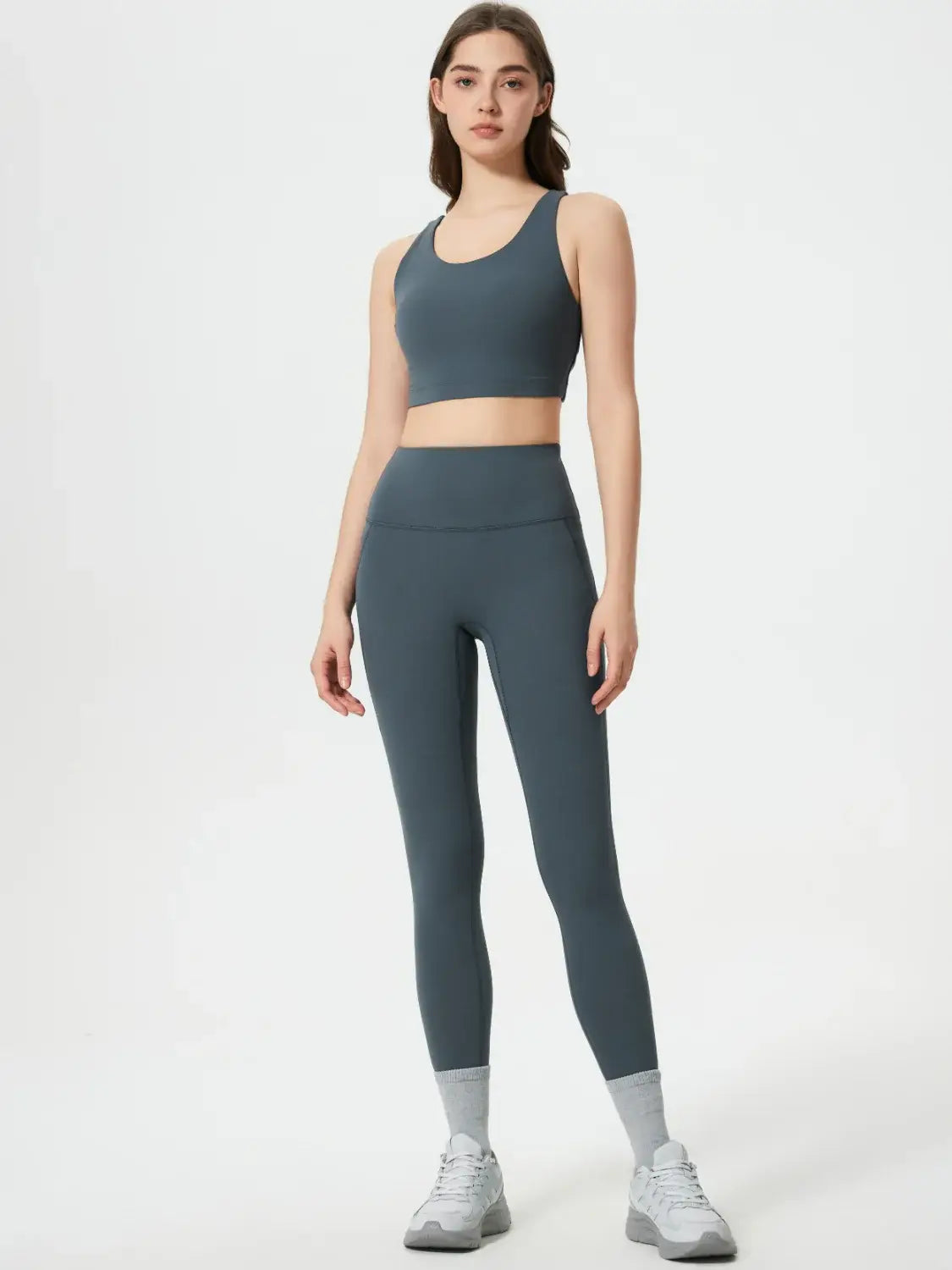 Millennia Wide Waistband Active Leggings - Trendsi - Flyclothing LLC