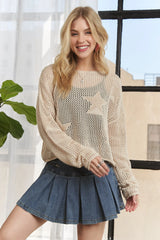 ADORA Full Size Lightweight Loose Knit Sweater Plus Size - Trendsi - Flyclothing LLC