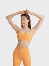 Millennia Crisscross Back Scoop Neck Active Cami with Detachable Chest Pads - Trendsi - Flyclothing LLC
