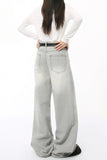Wide Leg Jeans with Pockets - Trendsi