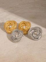 Stainless Steel Volution Stud Earrings - Trendsi - Flyclothing LLC