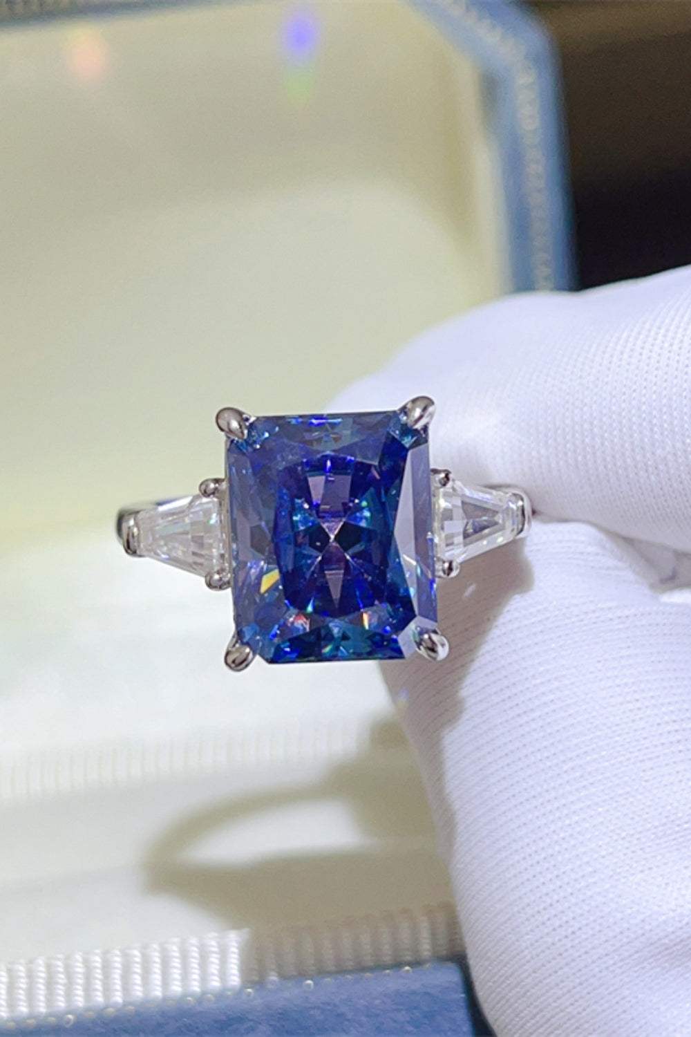 5 Carat Moissanite 925 Sterling Silver Ring - Trendsi - Flyclothing LLC
