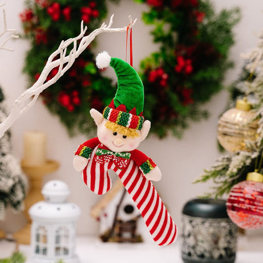 Christmas Candy Cane Hanging Ornament - Trendsi