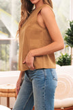 Bow Back Round Neck Tank - Trendsi - Flyclothing LLC