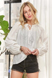 ADORA Cotton Peasant Top - Trendsi - Flyclothing LLC