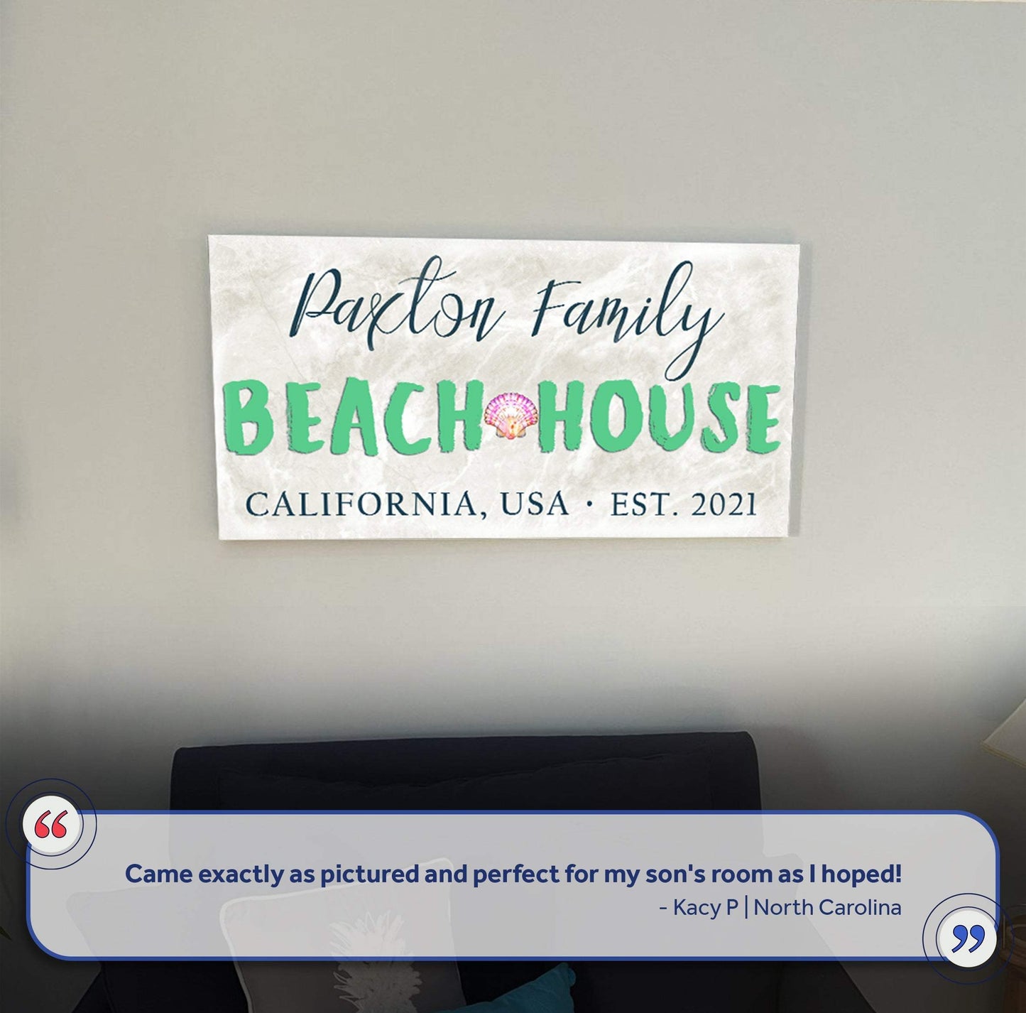 Beach House Sign III - Tailored Canvases - Flyclothing LLC