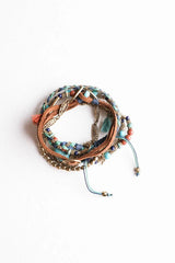 Beaded Suede Bracelet🩵 - Boho Clothing and Accessories - Flyclothing LLC