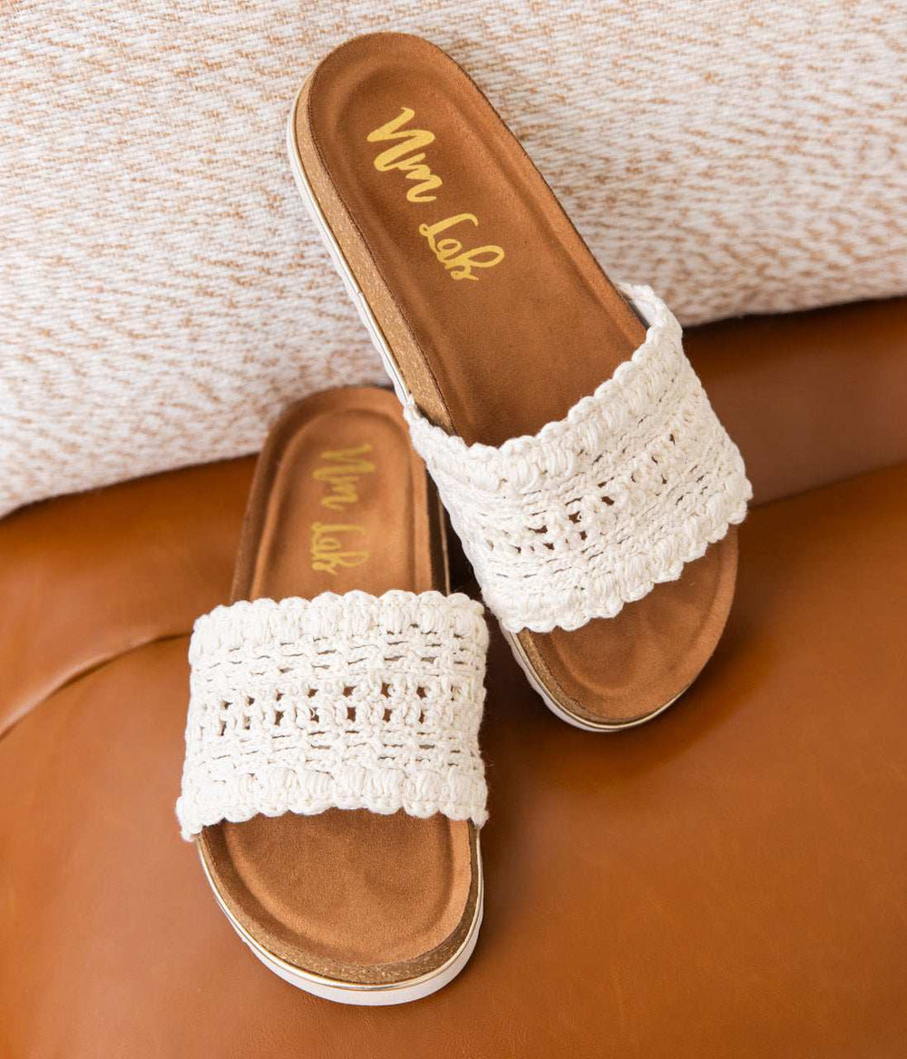 Beatty Sandals in White - Naughty Monkey - Flyclothing LLC
