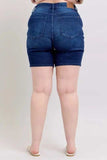 Judy Blue Full Size High Waist V-Front Bermuda Plus Size - Trendsi - Flyclothing LLC