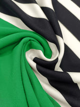 Color Block Striped Long Sleeve Midi Dress - Trendsi - Flyclothing LLC