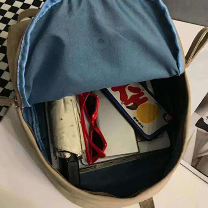 Zip Cotton Backpack Bag - Trendsi - Flyclothing LLC