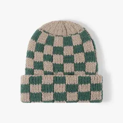 Thermal Checkered Hat - Trendsi