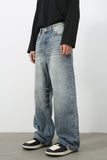 Men's Wide Leg Jeans with Pockets - Trendsi