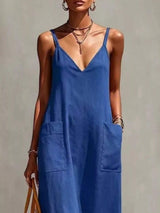 Full Size Fringe V-Neck Spaghetti Strap Dress Plus Size - Trendsi - Flyclothing LLC