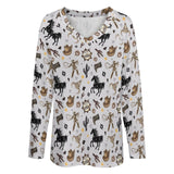 Baha Ranch Western Print Long Sleeve Top - Baha Ranch Western Wear - Flyclothing LLC