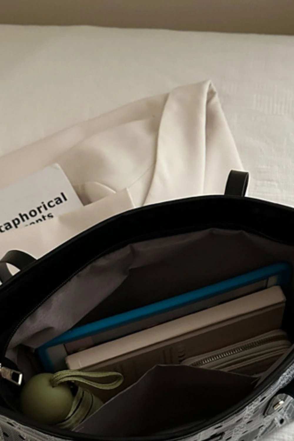 Heart Plaid PU Leather Strap Tote Bag - Trendsi - Flyclothing LLC