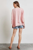 HEYSON Full Size Garment-Dyed Boat Neck Oversized Top - Trendsi - Flyclothing LLC