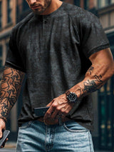 Men's Full Size Round Neck Short Sleeve T-Shirt Plus Size - Trendsi - Flyclothing LLC