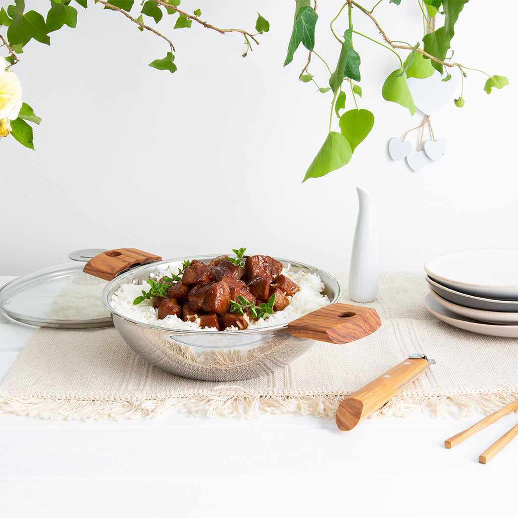 Stainless Steel Wok - Casteline Collection - CRISTEL USA - Flyclothing LLC