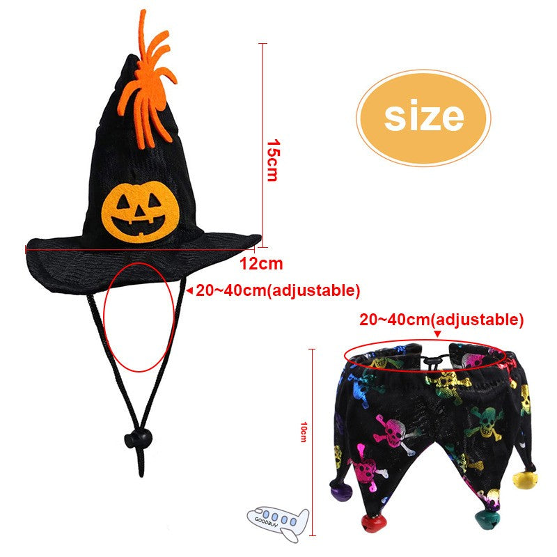 Halloween Collar Children Witch Hat Pet Dog Cat Funny Party Cospl - My Store - Flyclothing LLC