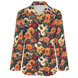 Baha Ranch Colores de Mexico Guitars and Roses Button up Blouse