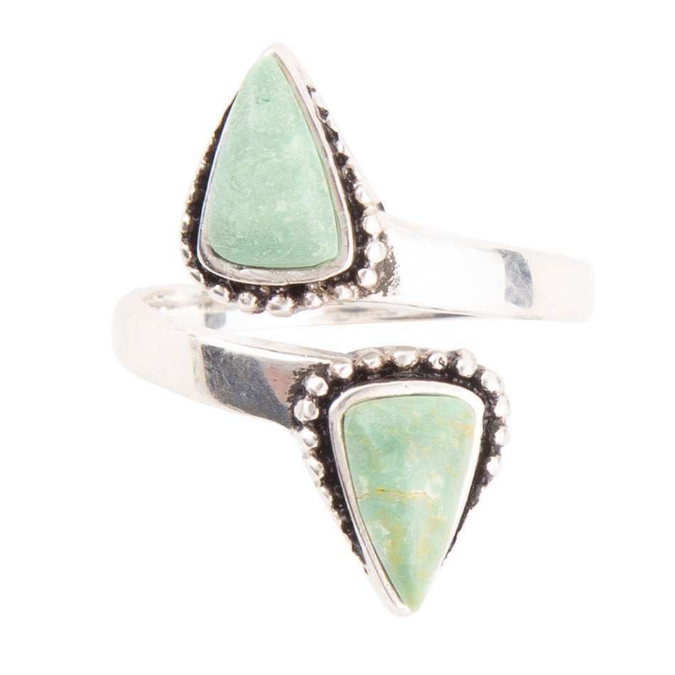 Begondor Green Turquoise and Sterling Silver Adjustable Ring - Barse Jewelry - Flyclothing LLC