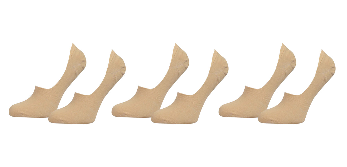 TITTIMITTI® Men’s 98% Organic Cotton No-Show Socks — 3-Pack, Silicone Heel Grip