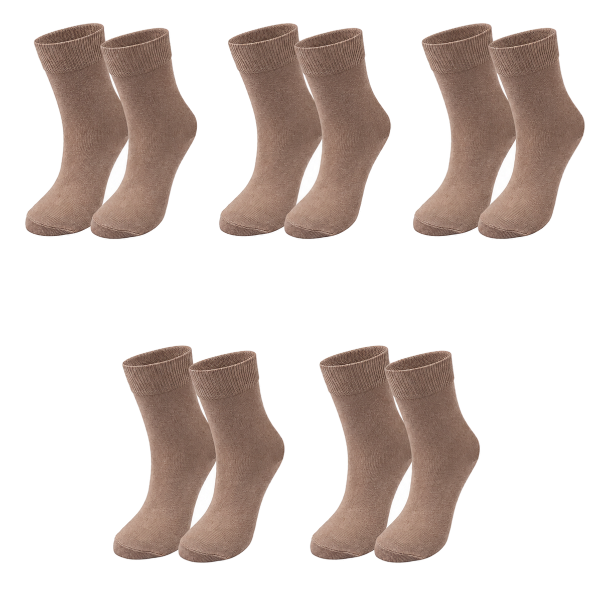 tittimitti® Kids’ 98% Organic Cotton Crew Socks 5-Pack – Ages 1–12, School Socks - tittimitti - Flyclothing LLC