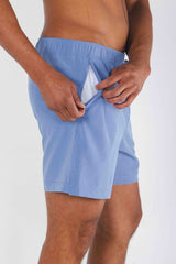 The Belly Flop | Blue and Green Ball Hammock® Pouch 5" Swim Trunks - Shinesty - Flyclothing LLC