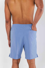 The Belly Flop | Blue and Green Ball Hammock® Pouch 8" Swim Trunks - Shinesty - Flyclothing LLC