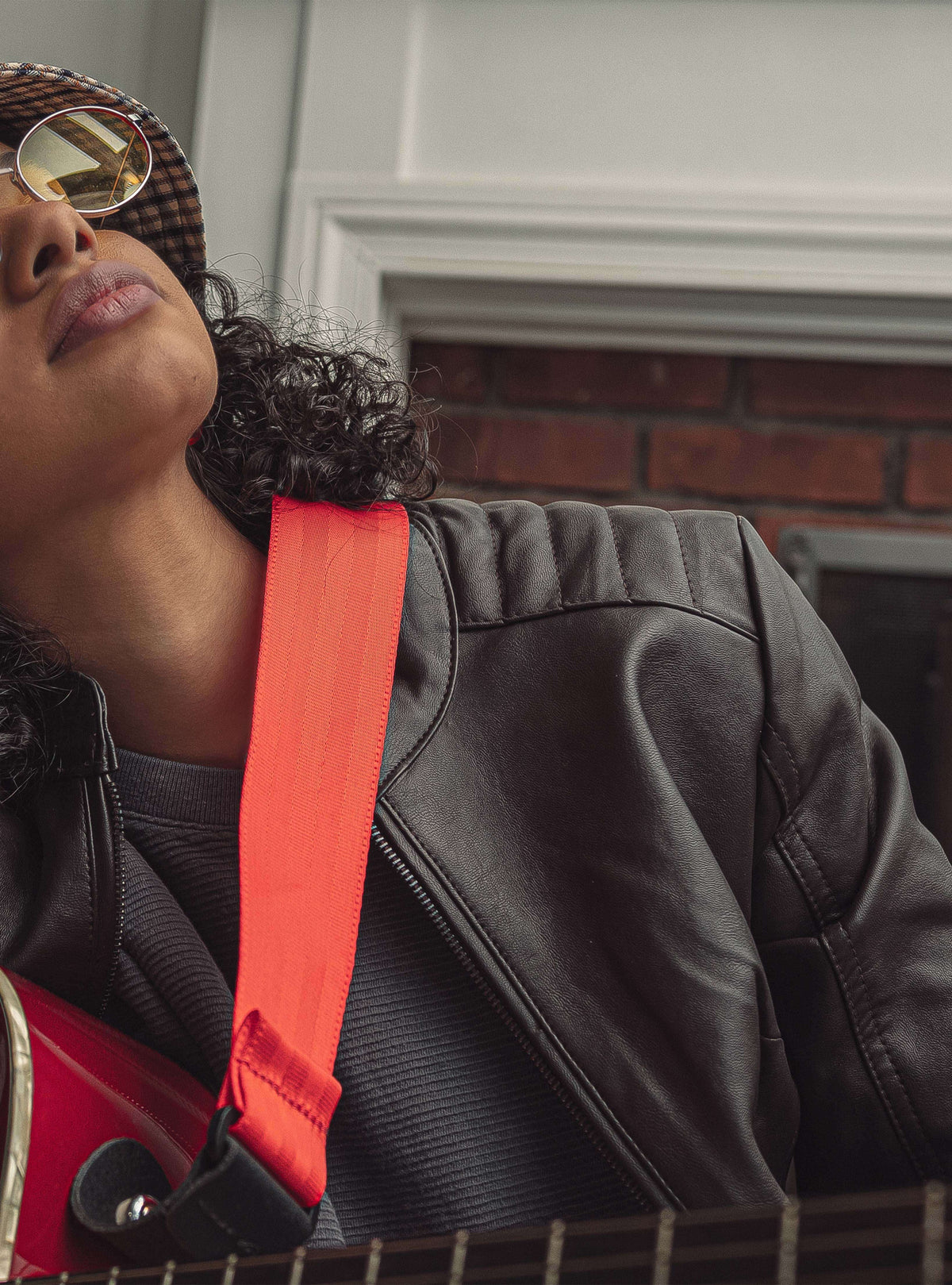 Beverly Women's Perforated Faux Leather Scooter Jacket