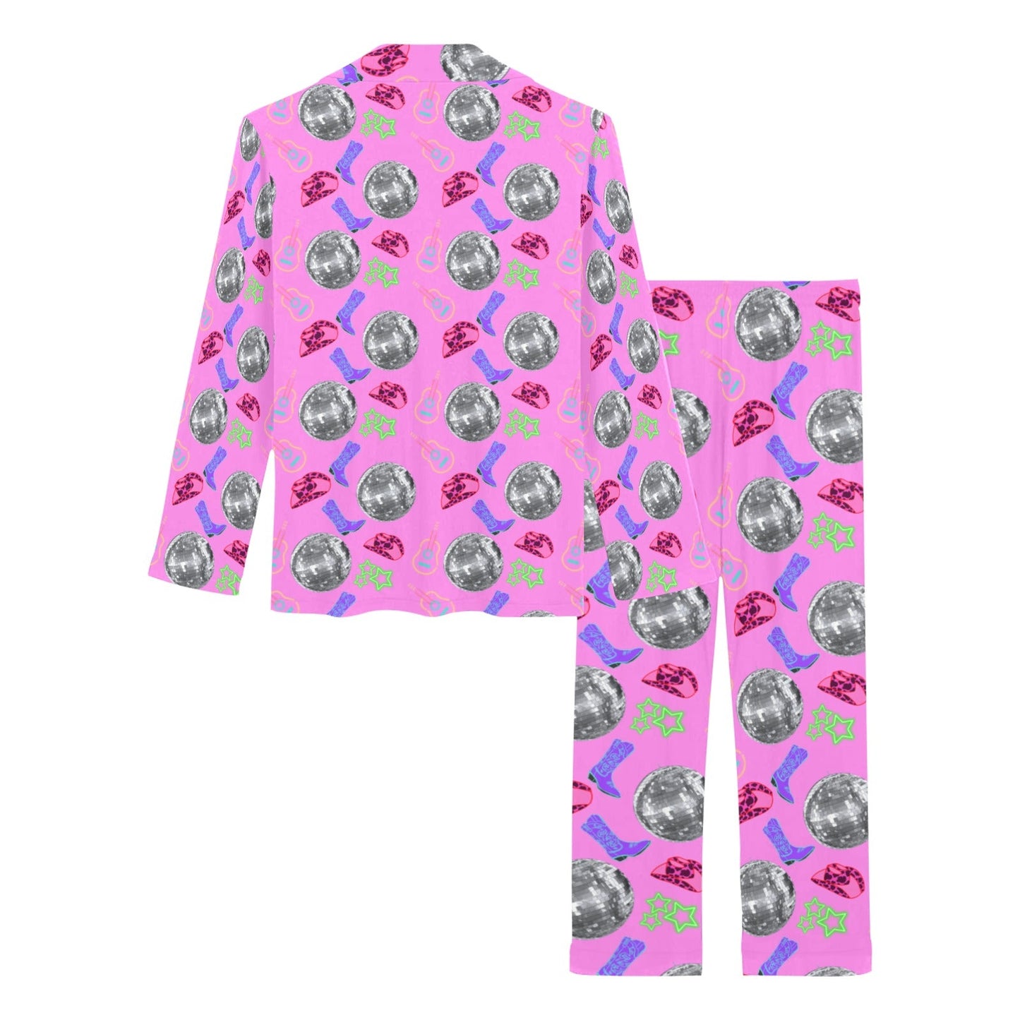 Baha Ranch Disco Cowgirl Women's Western Pajama Set