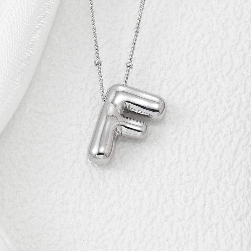 Copper Bubble Letter Pendant Necklace - Trendsi - Flyclothing LLC