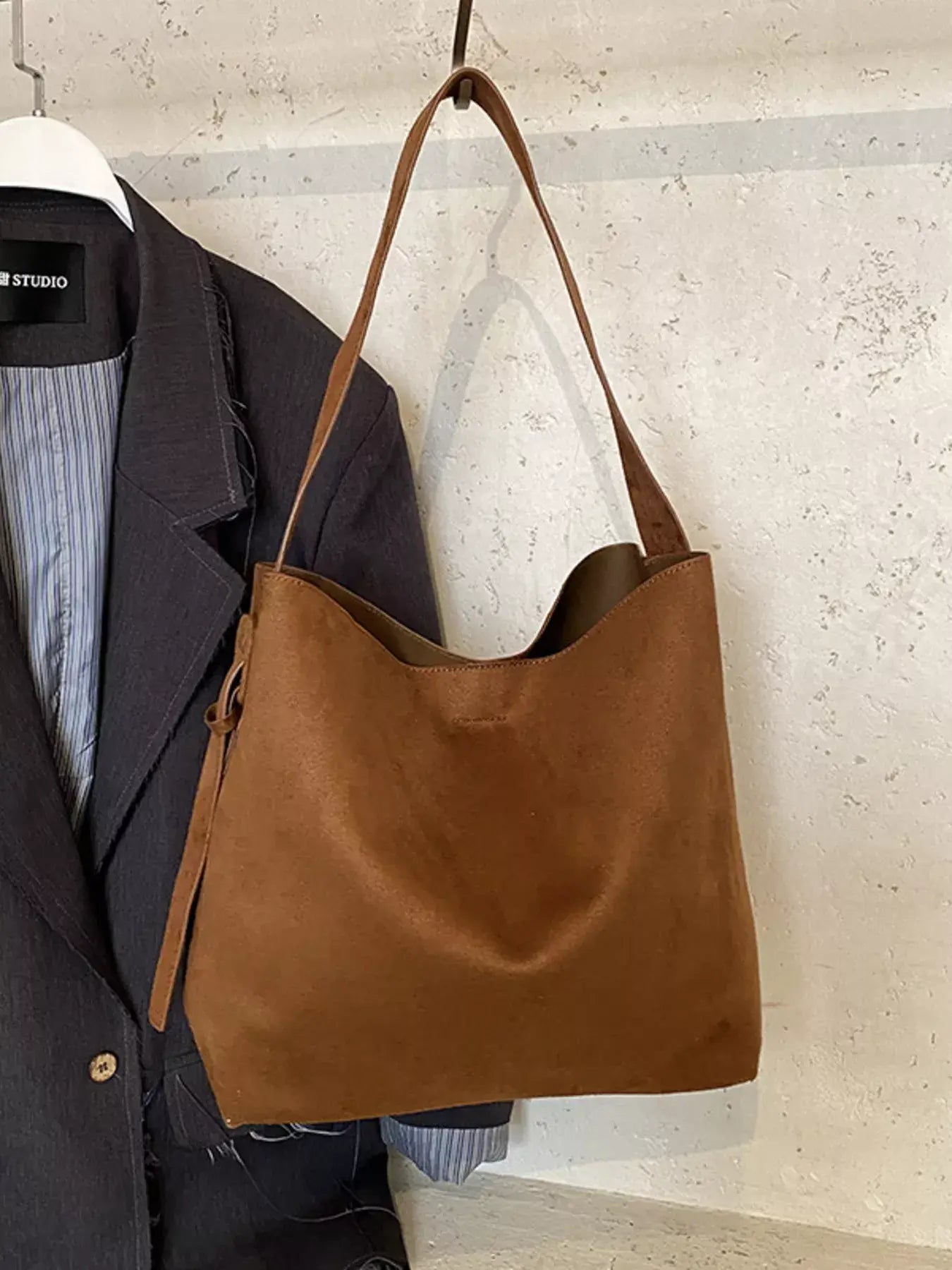Buckle Adjustable Strap Tote Bag - Trendsi - Flyclothing LLC