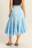 HYFVE Ruffled Tiered High Waist Skirt - Trendsi