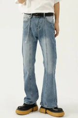 Raw Hem Jeans with Pockets - Trendsi - Flyclothing LLC