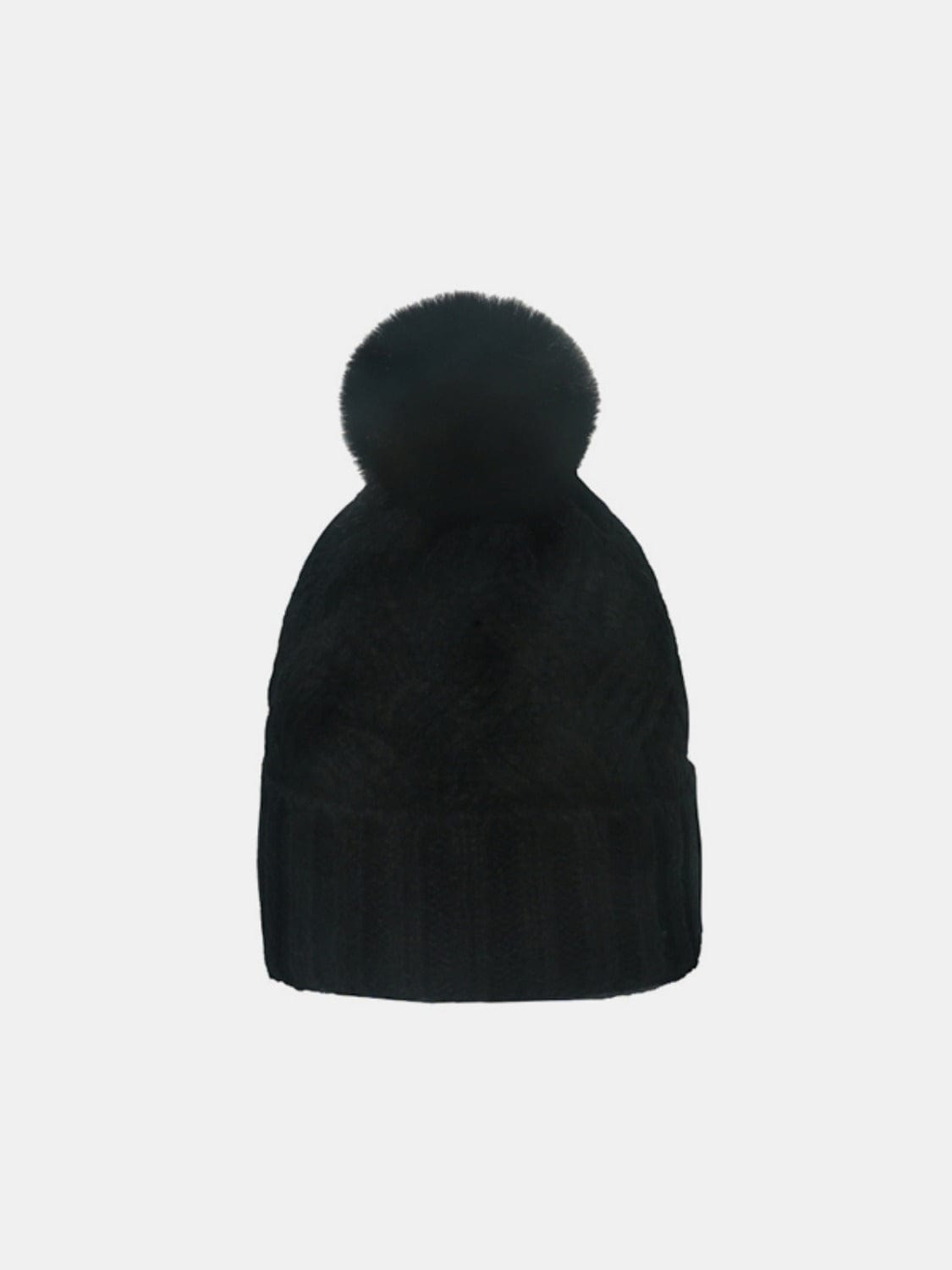 Roll Rim Cable-Knit Hat - Trendsi