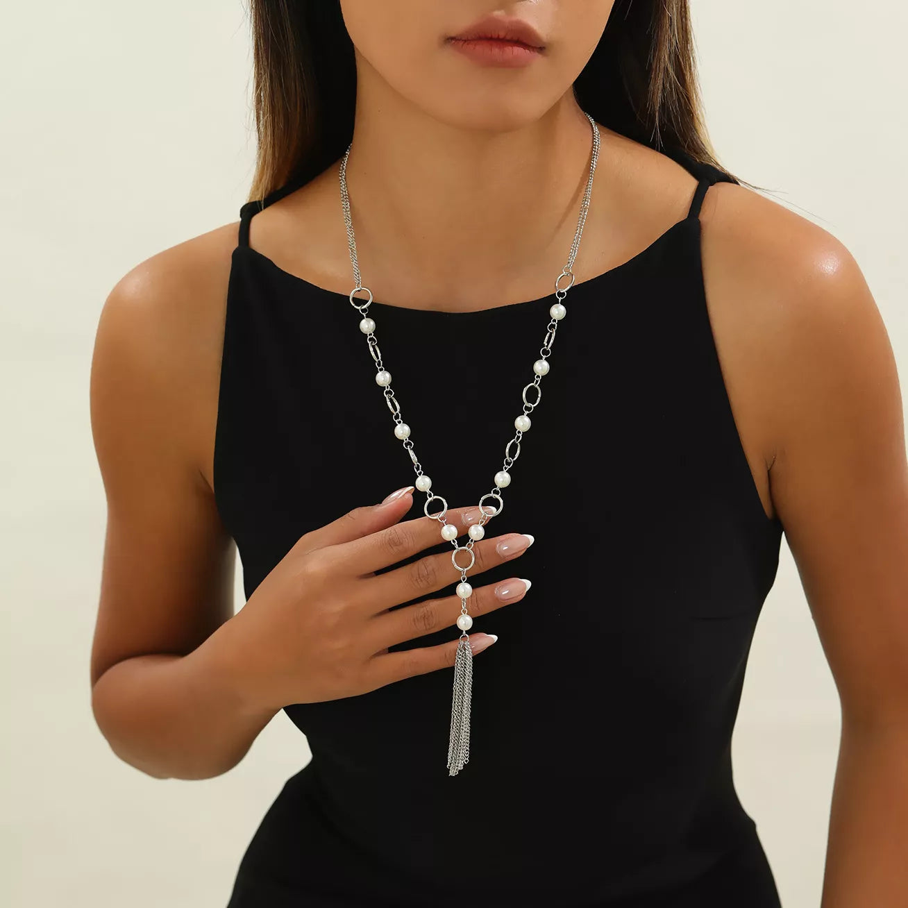 Elegant Tassel Pendant Necklace - Trendsi - Flyclothing LLC