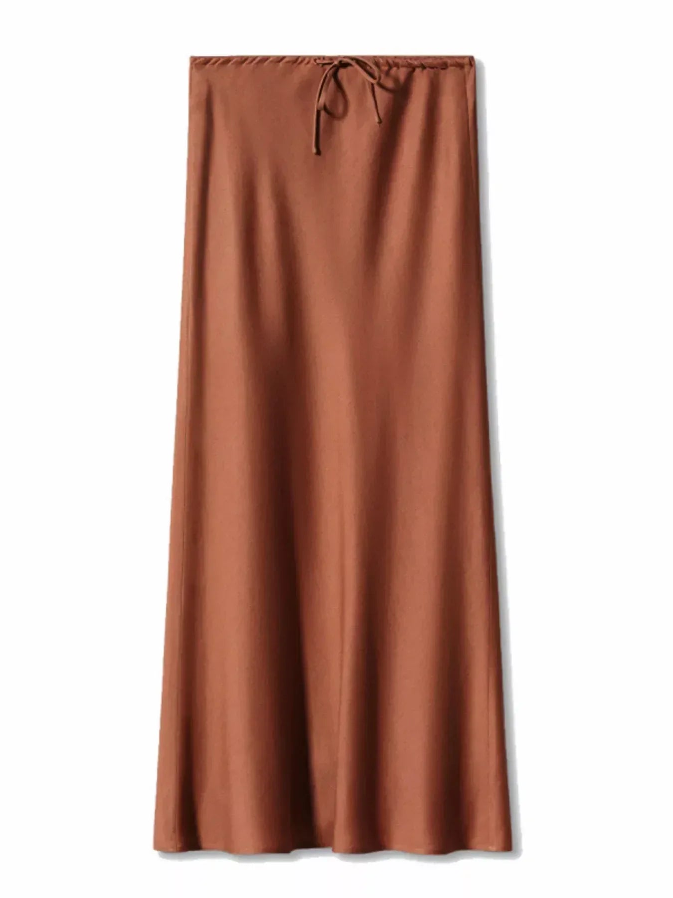 Satin Midi Skirt - Trendsi - Flyclothing LLC
