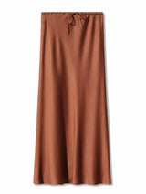 Satin Midi Skirt - Trendsi - Flyclothing LLC