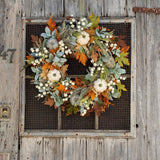 Halloween Thanksgiving Autumn Frost Leaf Pumpkin Simulation Garland Props Home Decor