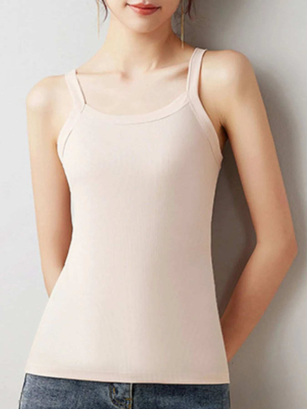 Plus Size Scoop Neck Tank Top - Trendsi - Flyclothing LLC