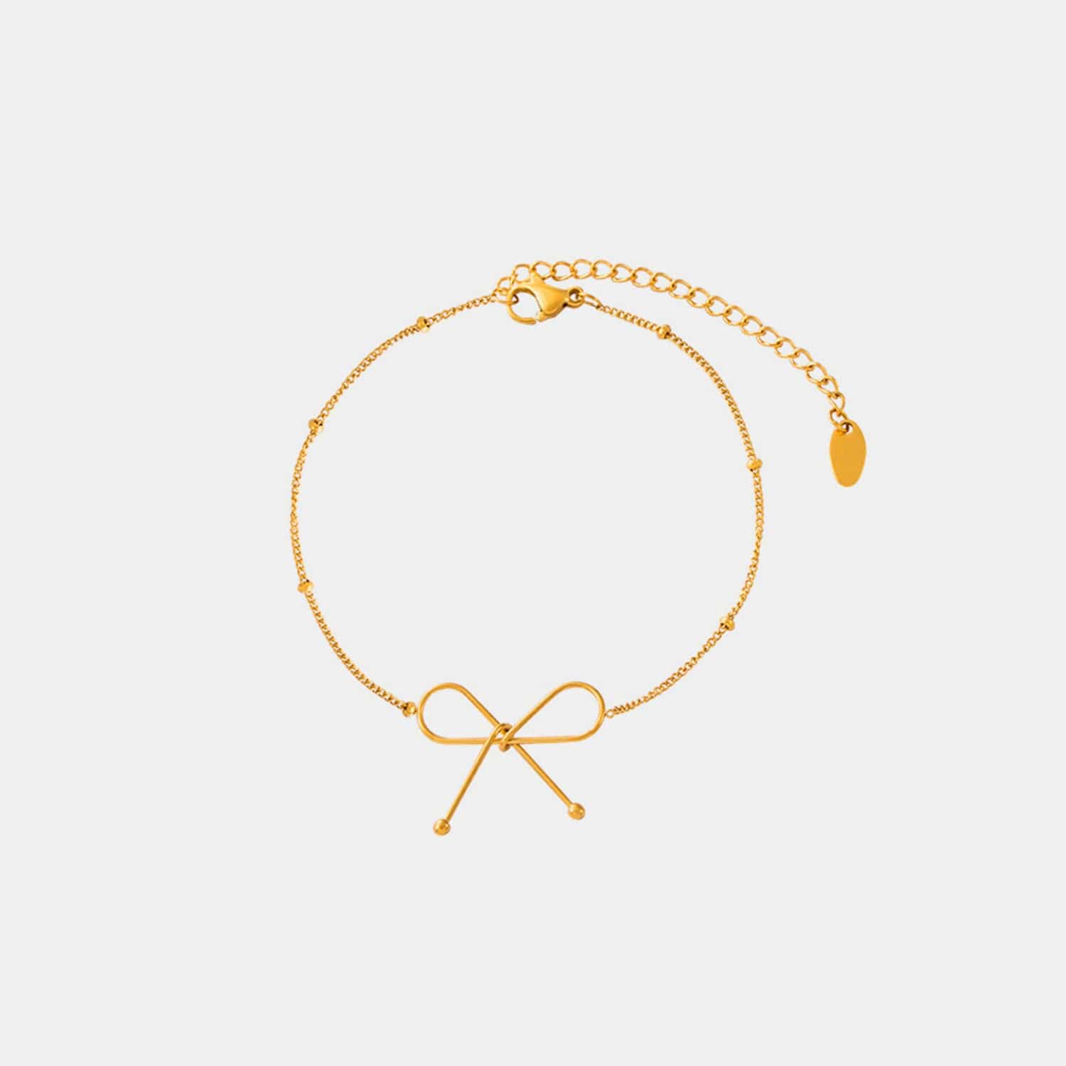 Titanium Steel Bow Bracelet Trendsi