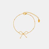 Titanium Steel Bow Bracelet Trendsi
